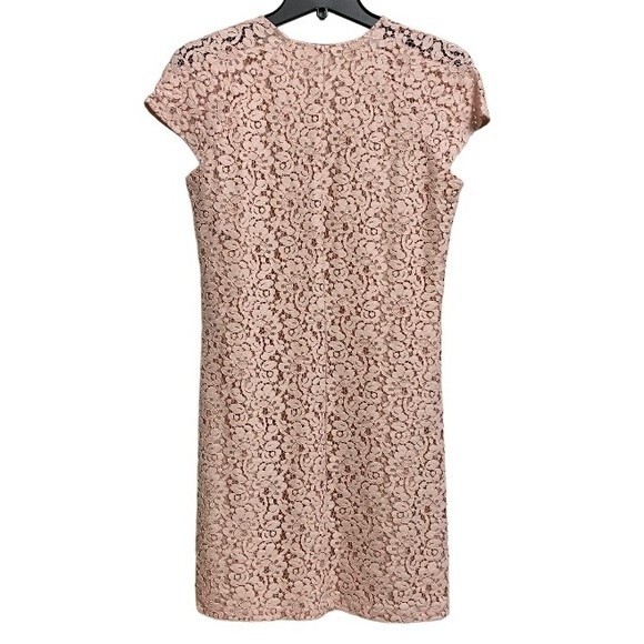 NWOT Zara Lace Overlay Mini Dress Size XS Light Pink Cap Sleeve Fairy - Picture 4 of 15